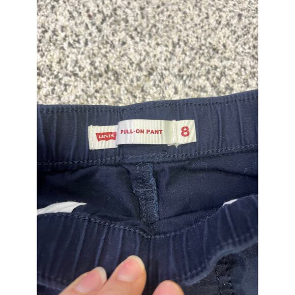 🌟3 for $35🌟 Levi’s Girls Pull-On Pants, Navy Sz 8, School Uniform Dress Code NEW - Picture 4 of 11